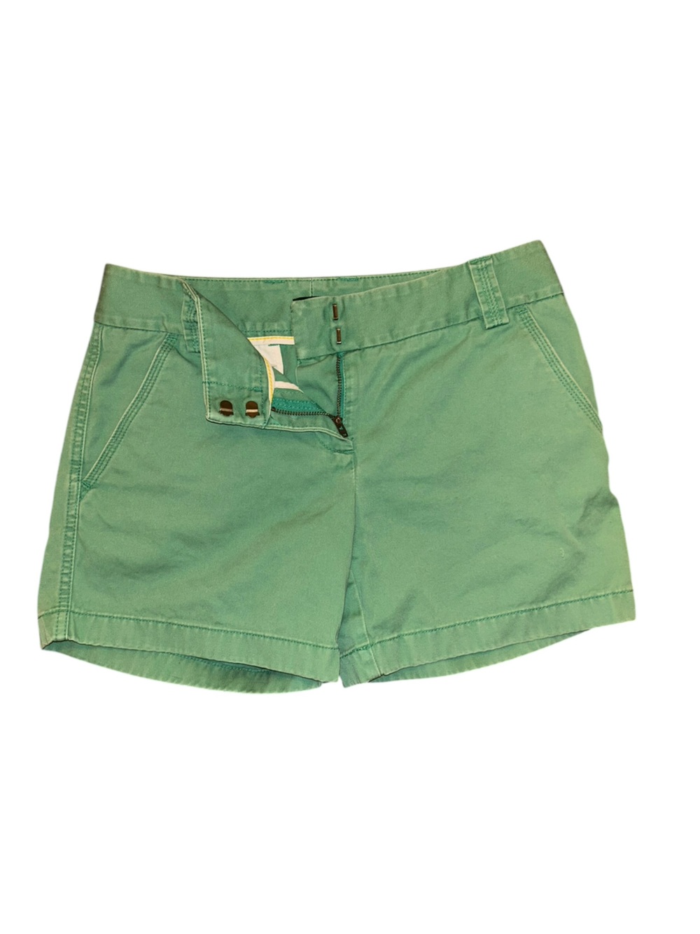 J. Crew Green Cotton Bermuda Shorts - Size 2